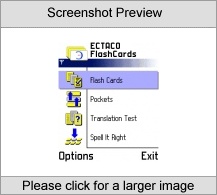 ECTACO FlashCards English <-> Turkish for Nokia Screenshot